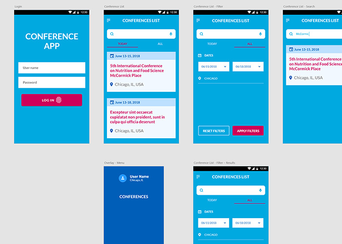 Tommy Wong's Conference App Excercise